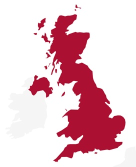 Mapa Wielkiej Brytanii