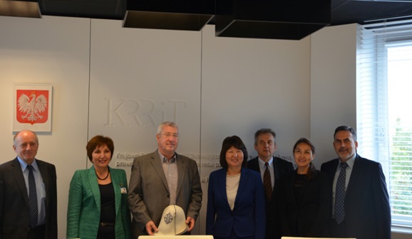 Członkowie KRRiT oraz delegacja z Kirgistanu (fot. KRRiT)