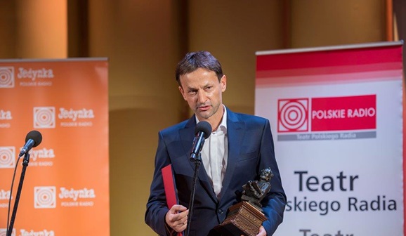 Mariusz Malec, laureat nagrody „Don Kichot 2016” za debiut reżyserski (fot. Wojciech Kusiński/Polskie Radio)