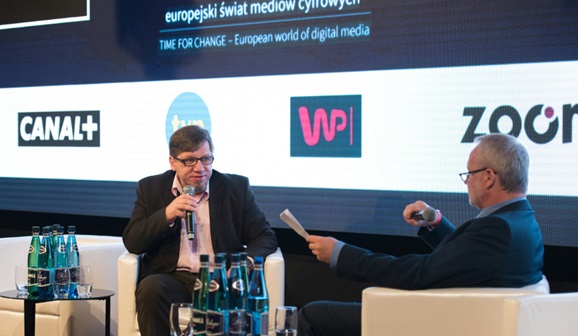 Panel pt. Jeden na Jeden: Przewodniczący KRRiT Witold Kołodziejski i ekspert rynku mediów Andrzej Zarębski (fot. PIKE)