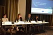 Susanne Nikoltchev, Executive Director of the EAO, Gilles Fontaine, Head of the Department for Market Information, Maja Cappello, Head of the Department for Legal Information, and Ewa Murawska-Najmiec, an expert of the Strategy Department of the NBC (fot. KRRiT)