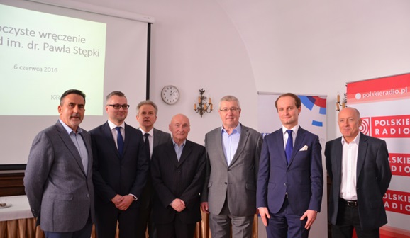 Z-ca Przewodniczącego KRRiT Witold Graboś, dr Maciej Wiktorowski, Członek KRRiT Sławomir Rogowski, prof. dr hab. Janusz Adamowski, Przewodniczący KRRiT Jan Dworak, dr Zbigniew Pinkalski, Członek KRRiT Krzysztof Luft