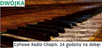 Klawiatura i nuty - internetowy banner Radia Chopin