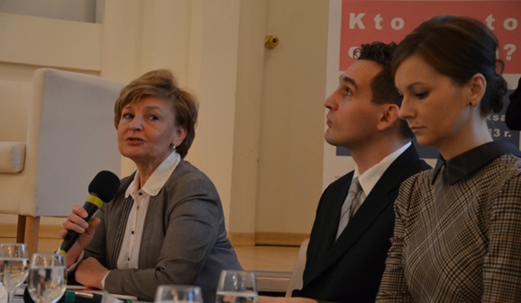 Prowadząca konferencję Barbara Turowska, Dyrektor Departamentu Monitoringu Biura KRRiT (fot. S.Maksymowicz/KRRiT)