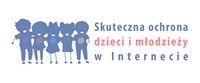 Ochrona dzieci i młodzieży w internecie na tle logo KRRiT