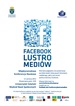 Plakat poświęcony konferencji Facebook - Lustro Mediów